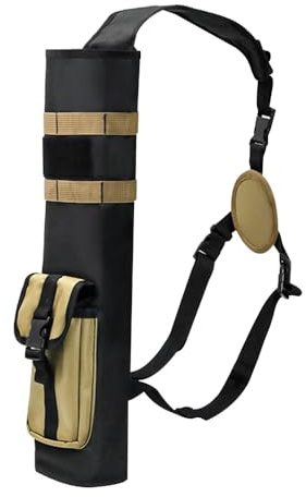 DONGKER Köcher für Pfeile, Pfeilhalter mit Verstellbar Schultergurt, Köcherhalter mit Aufbewahrungstasche für und Erwachsene Outdoor Praxis