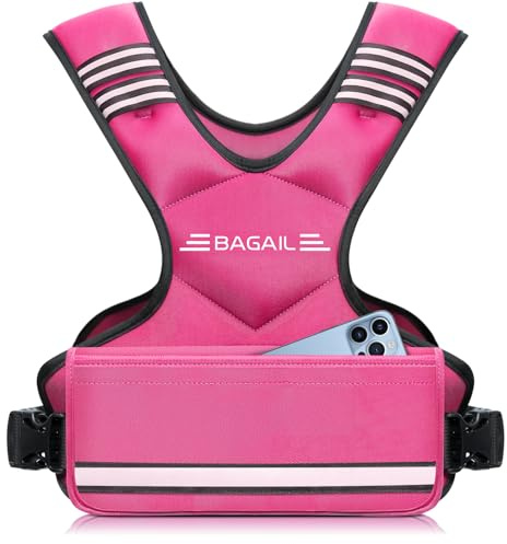 Bagail Gilet Lesté Pour La Musculation, Plaques De Fer Amovibles, Tour De Poitrine Réglable, Gilet De Fitness Robuste Pour Homme Et Femme,Le Yoga Et Les Exercices d'Aérobic.