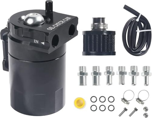Grillix Flaconi Decanter Vapori Olio, Contenitore per Olio con Filtro Dell'aria, Universale, 300ML, con Tubi Olio, Dadi, Giunti, Viti, Accessori O-Ring e Altri Accessori, per Una Varietà di Veicoli