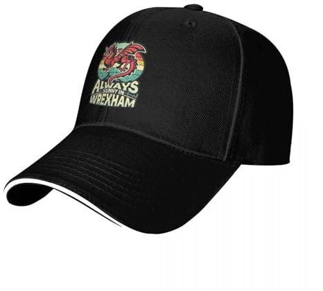 EAEQKOUC Baseball Kappen Always Sunny In Wrexham Gentleman Beach Sports Cap Damen Herren Geschenk