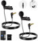 NEEWER ø4mm Mini Lavalier Microphone (2 Pack), Clip On Wired Condenser Lapel Lav Mic Set with 5ft/1.5m 3.5mm TRS Connector Compatible with DJI Mic 2 Rode Wireless Go II CM28 CM31 Camera, LM8