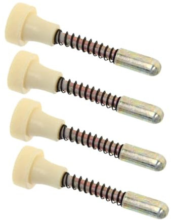 ABOOFAN 4pcs Bed Slats Holders Crib Height Mechanism Stainless Steel Bolt Latch Door Latch for Nursery Furniture