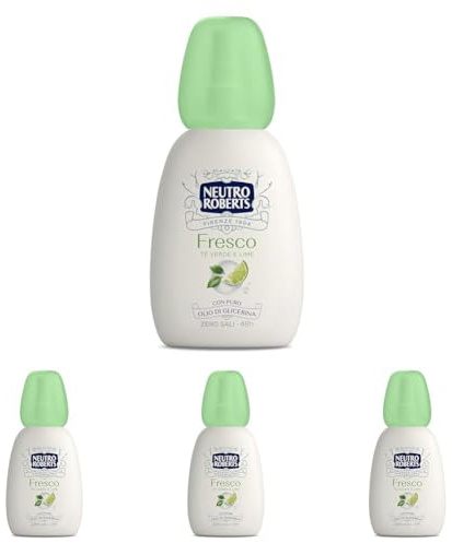 Neutro Roberts Deodorante Vapo Fresco Verde, Té Verde e Lime, 75 ml (Confezione da 4)
