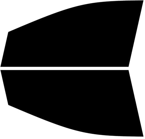 TINTCOM Pre-Cut Window Tint Film for Ford Kuga 5-door 2013-2019 - (20% Dark Smoke) - Front Side Windows - UV & Heat Protection, DIY Easy Install, Custom Fit