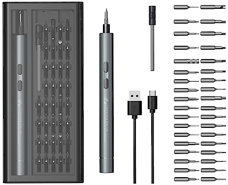 Rdxanc Cacciavite elettrico Piccolo avvitatore a batteria 42 in 1 Set di cacciaviti con luce LED magnetica per