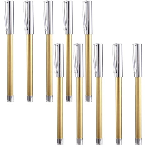 Uxsjakjsd Turning Supplies Pen Kits for Woodturning 10 Pack Slimline Rollerball Twist Set Lathe Accessories A