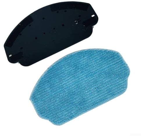 Soporte y almohadillas de repuesto para mopa Cecotec para Conga 8290 Immortal, soporte de plástico con trapo de microfibra para robot aspirador