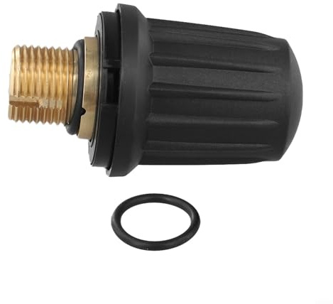 Safety Lock Safety Valve with Black O-For Ring for Karcher Steam Cleaner Models 4.590-105.0, 6.363-279.0, SC1, SC2, SC3 Series Spare Part Accessory(1 PACK)