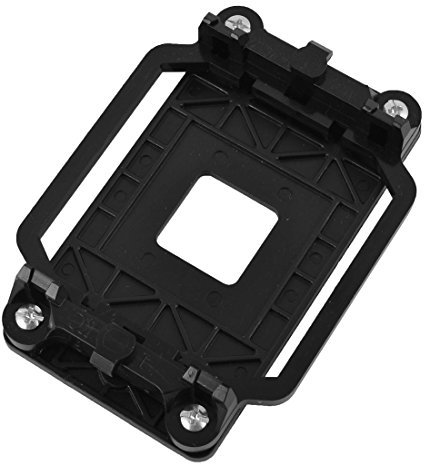 sourcing map AM2 AM3 FM1 FM2 FM2+ Socket Plastic CPU Fan Heatsink Bracket Holder Black