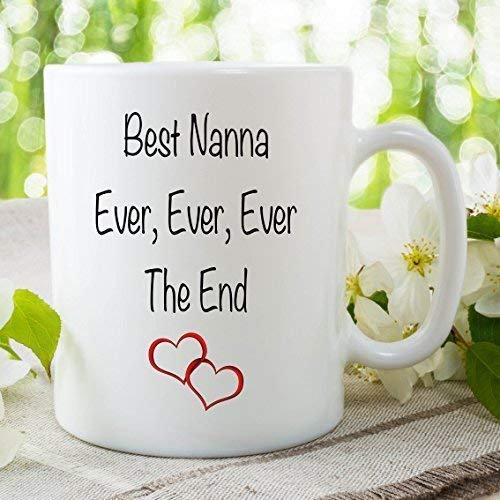 Tasse en Céramique Meilleur Mamie Jamais Jamais Jamais The End Tasse Café Wall Smart Designs Mug Thé Anniversaire Noël Famille Tasse Cadeau Idées Cadeau WSDMUG15