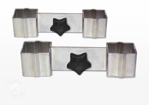 TOOLPORT PROFIZELT24 2 Verbindungsklemmen für Pavillon Faltzelt Klappzelt Faltpavillons Professional 40mm
