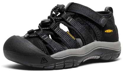 KEEN Newport H2 Sandalen für Kinder, Black/Keen Yellow, 31 EU
