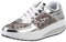 Ansenesna Damen Sneaker Glitzer Pailletten Lack Elegant Schnürung Schuhe Frauen Dicker Sportschuhe（Silber，36）