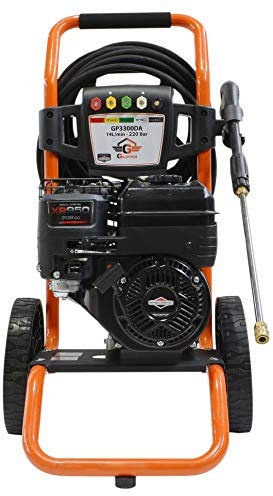 WASPPER ✦ Hidrolimpiadora de Motor de Gasolina Briggs & Stratton 3200 PSI ✦ 208cc con Potencia de Alta presión Jet Hidrolimpiadora Profesional GP3300DA portátil Limpiadora para Autos y Patios