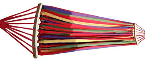 BESPORTBLE Blech Outdoor-hängematte Hängematte Im Hinterhof Brasilianische Terrassenschaukel Brasilianische Hängematte Stoff Hängematte Hängemattenbett Brasilien Hölzern Reisen Baumwollseil