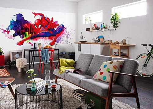 Komar IADX6-082 Papier peint photo intissé Motif graffiti Spider-Man 300 x 150 cm (largeur x hauteur) - Papier peint pour chambre d'enfant