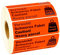 Prolac Versandetiketten mit Warnhinweis Vorsicht! Schweres Paket, Etiketten selbstklebend im Format 105x37mm – Klebeetiketten mit auffälliger Farbe, permanent haftende und auffällige Umzugsaufkleber