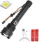 XHP70 Taktische LED-Taschenlampe, 500000 Lumen ultrahelle wiederaufladbare USB-Taschenlampes, hohe Leistung wasserdicht Zoombare Hochleistungs mit 3 Modi für Camping-Notfälle