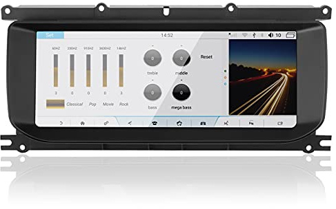 MOOKAKA Android 10 Car Stereo 1 Din GPS Navigation Head unit per Land Rover Range Rover Evoque L538 2011-2018 con lettore multimediale Autoradio Wireless Carplay Bluetooth DSP (8+128GB 8 Nucleo)