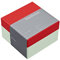 Semikolon 364862 Aufbewahrungsbox Cutting Edge M Format – 17,7 x 17,7 x 12,2 cm – Geschenkbox – rot-grün cherry pistachio
