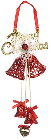 Generic für Glocke, Dekoration, Weihnachten, Zuhause, Wanddekoration, Weihnachtsbaumdekoration, Dekoration und Aufhängung Befestigung Liebesschaukel (Red, One Size)