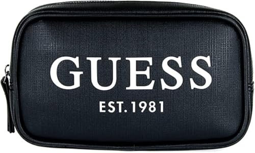 GUESS Men's Waist Pack Crossbody Bag, Black, Small