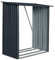 WERKA PRO Abri Range bûches métal 1,63 x 0,89 H 1,54 m