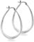 ALEXCRAFT Große Creolen Silber 925 Damen Oval Ohrringe Silber Chunky Silver Hoop Earrings S925 Ohrringe