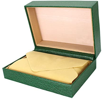 ROUHO Flip Grün Leder Uhrenbox Luxus Marke Uhrenbox Holz Lagerung Uhrenbox für Rolex