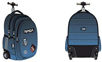ST.RIGHT Space Moon TB01 Rucksack mit Teleskopgriff und Rollen, Blue