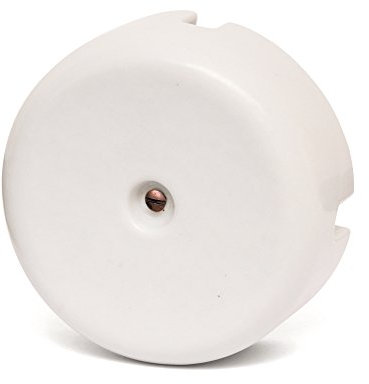 Scatola di Derivazione Ø 100mm in Porcellana Bianca – 3 Entrate/Uscite – Design Vintage – Completa di Viti e Tasselli