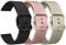 Vancle 3Pack für 20mm Armband Silikon Uhrenarmband mit Schnellverschluss geeignet Ersatzarmband für Damen Herren(Schwarz/Roségold/Gold)