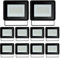 Sonnewelt LED Strahler Außen Fluter 10er 50W Aussenstrahler 4250lm Flutlicht 6000k Kaltweiß IP66 Wasserdicht Außenstrahler für Sportplatz Rasenflächen Hinterhof Auffahrt Garage Flur Garten