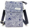 Ritte Pochette Portable Bandoulière Femme, Sac Téléphone Portable, Toile Petit Sac à Bandoulière, Mini Multifonctionnel Sacoche, pour Voyages, Shopping, Quotidiens, Bleu