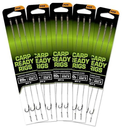 Fox Carp Ready Rigs Wide Gape - 3 Karpfenvorfächer