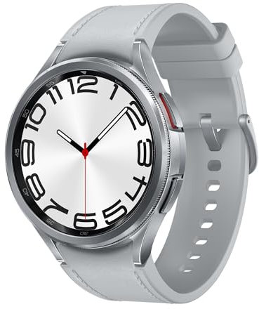 Samsung Galaxy Watch6 Classic SM-R960NZSAEUA smartwatch e orologio sportivo 3,81 cm [1.5] OLED 47 mm Digitale 480 x 480 Pixel Touch screen Nero Wi-Fi GPS [satellitare] (^WATCH6 CLASSIC BT 47MM SILVER)