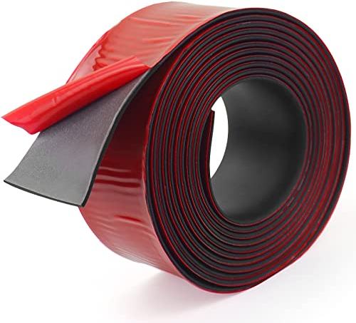 Bande en caoutchouc néoprène autocollante - Pour joints de bricolage, coussins, revêtements de sol, protection, tampons, anti-vibrations, antidérapant (50 mm (l) x 1,5 mm (D) x 6 m (L)