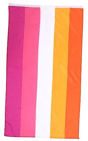BESPORTBLE Bandiera Lesbica Decorazione Arcobaleno Resistente Per Interni Ed Esterni Simbolo Di Orgoglio Lgbt Per Feste e Celebrazioni Facile Da Installare e Durevole