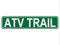 ATV Trail Straßenschild, hochwertiges Metallschild, ATV-Trail-Schild für Bauernhaus, Garage, Wanddekoration, Blechschild, 40,6 x 10,2 cm