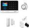 HUXGO® HXA003 Sistema de Alarma para casa WiFi + gsm 4G con Sirena | Alarma hogar Kit con 1x sensores PIR de Movimiento, 1x Sensor de Puerta/Ventana | Control Desde el teléfono