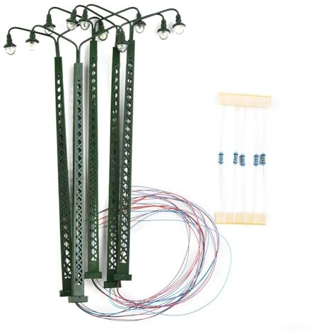 HEIBTENY 15 Stück Modelleisenbahn Lichter Lampen & Beleuchtung Für Modelleisenbahnen Zubehör Spur H0 Modellzüge Licht Layout Modellbahn Beleuchtung Für Miniaturszenen 13,8 CM