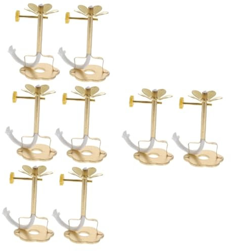 DOITOOL 8stücke Buddhistische Öllampe Mit Verstellbarem Dochtständer Langlebigem Material Für Dekorative Zwecke Buddha-zubehör Geeignet Für Verschiedene Anlässe