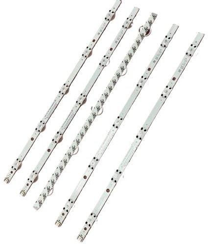 Kit 5 Stück 5LED LED-Hintergrundbeleuchtungsstreifen kompatibel mit TV 43NANO75TPA 43NANO753PA 43NANO776PA SSC_Y21 Slim Trident 43NANO75 HC430DQG-V (Color : Kit 5pcs for 1 TV)