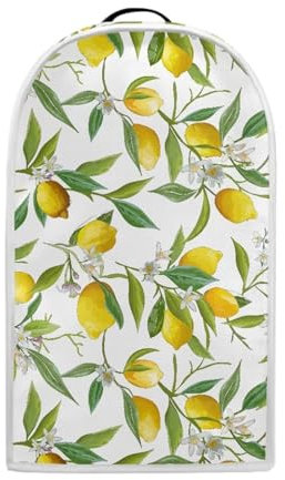 YUVAMAGIMO Yellow Lemon Blender Dust Cover, Anti Fingerprint Polyester Stand Mixer or Coffee Maker Appliance Cover, Dust Proof Stain Resistant Blender Cover for Kitchen Appliance