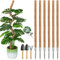 Ledanba Lot de 6 bâtons de mousse de 120 cm pour plantes grimpantes Monstera, piquets pliables en fibre de coco pour plantes en pot, philodendron, pothos (120 cm)