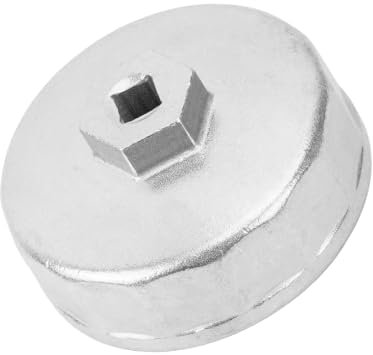 dentedeleao Chiave per Filtro Olio, Chiave In Lega di Alluminio, Chiave da 27 Mm Per Cricchetto A 14 Scanalature ø 74 Mm, Strumento per La Rimozione del Filtro Olio