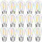 Suncan Lampadina LED in plastica E27 2W, S14 E27 bianco caldo 2700K, 180lm, 230V, lampadina E27 decorativa in plastica vintage per luci fiabesche, lampadario, lampada da comodino, set da 15