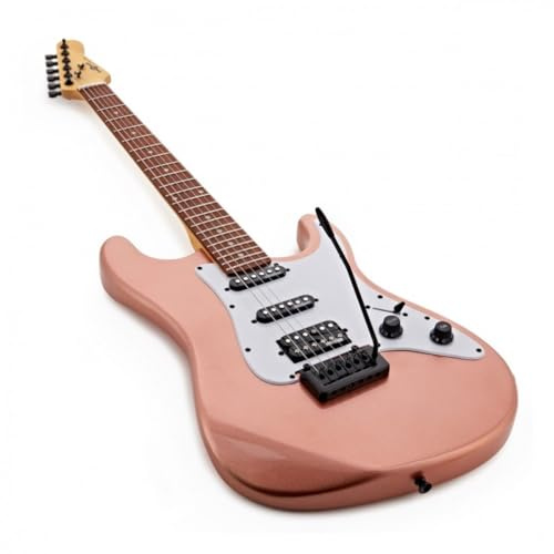 Gear4music LA Select E-Gitarre HSS + Zubehör, Pink