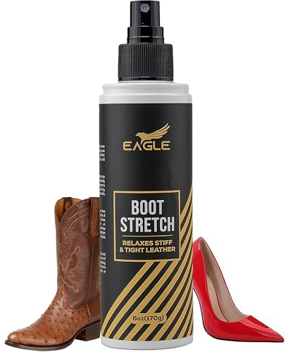 Eagle Boot Stretcher Spray(6oz) - Leather Softener for Shoes & Boots - Shoe Stretch Spray to Relieve Tight Fitting Shoes