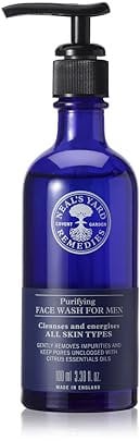 Neal's Yard Remedies Mens Purifying Face Wash, Daily Cleanser, Suitable For All Skin Types, Vegan & Cruelty-Free,100ml